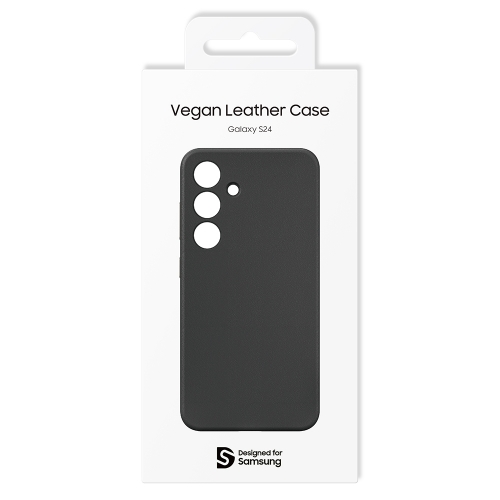 Калъф Samsung Leather Cover за Samsung Galaxy S24, GP-FPS921HCABW , Черен