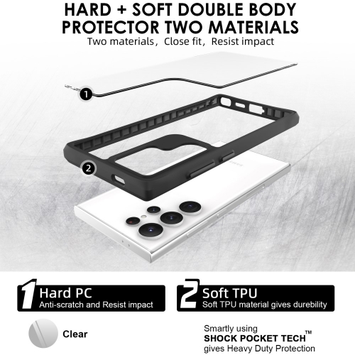 Удароустойчив калъф Combat X Mode за Samsung Galaxy S24 Ultra, Черен