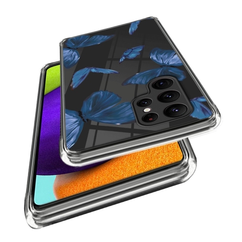 Силиконов калъф за Samsung Galaxy S24 Ultra, Сини пеперуди