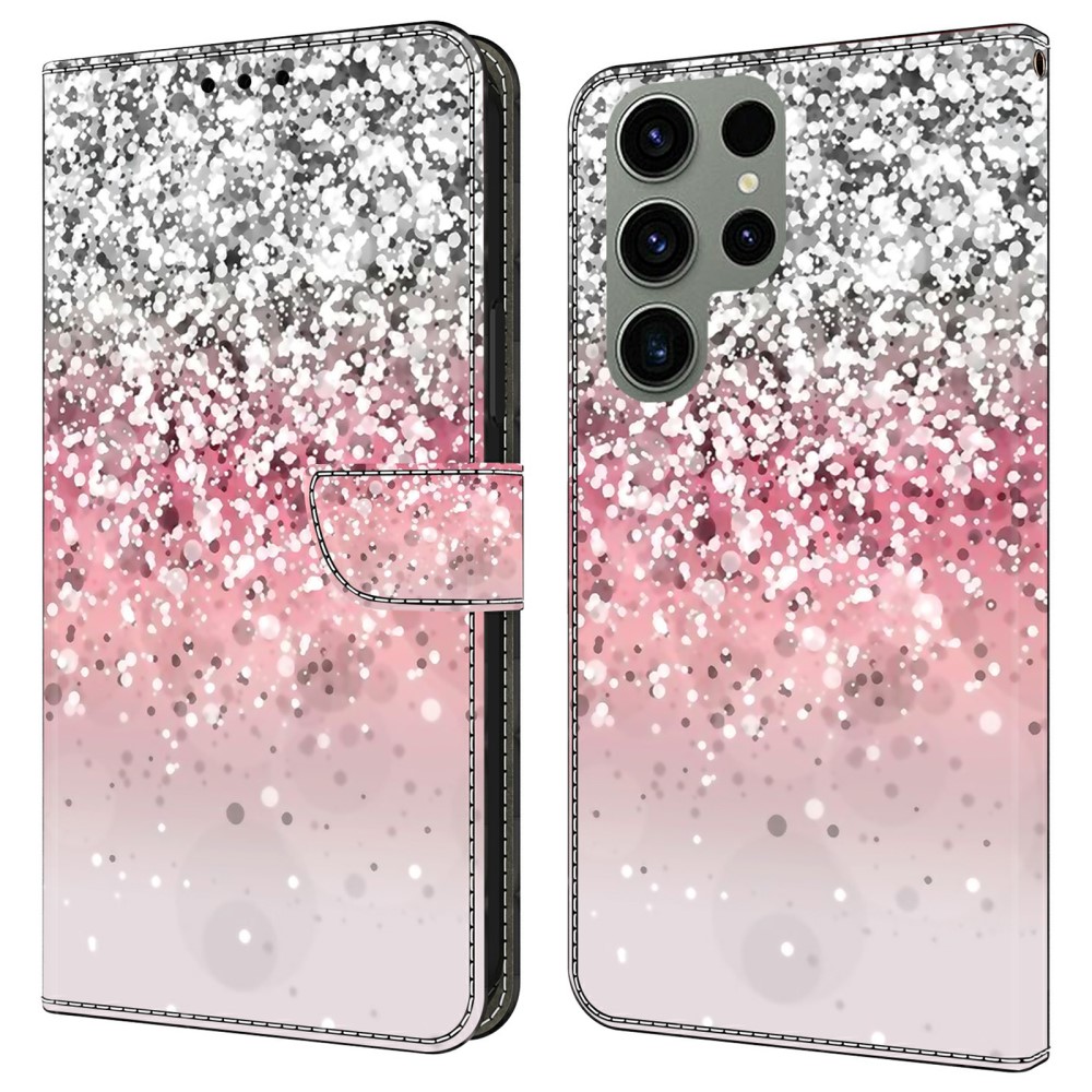 Калъф тефтер 3D Pattern за Samsung Galaxy S24 Ultra, Преливащ блясък