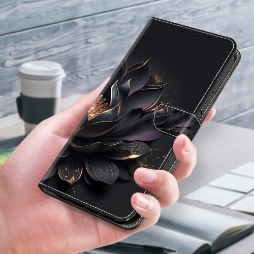 Калъф тефтер 3D Pattern за Samsung Galaxy S24 Ultra, Лилав лотос