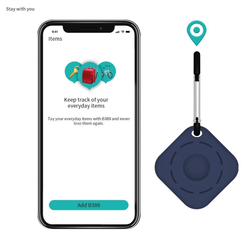 Силиконов калъф за Apple AirTag Bluetooth Locator,  Син