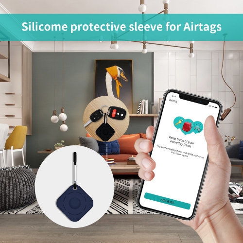Силиконов калъф за Apple AirTag Bluetooth Locator,  Син