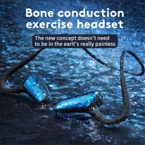 Слушалки с костна проводимост M-D8 Bone Conduction Bluetooth, Син