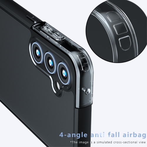 Удароустойчив калъф Anti-fall Matte за Samsung Galaxy S23 FE, Черен