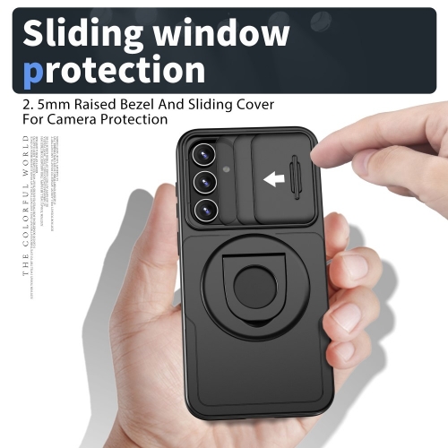 Удароустойчив калъф MagSF Magnet за Samsung Galaxy S23 FE, Черен