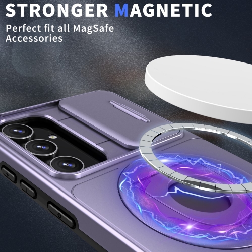 Удароустойчив калъф MagSF Magnet за Samsung Galaxy S23 FE, Лилав