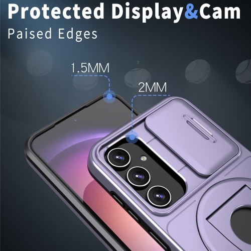 Удароустойчив калъф MagSF Magnet за Samsung Galaxy S23 FE, Лилав