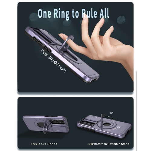 Удароустойчив калъф MagSF Magnet за Samsung Galaxy S23 FE, Лилав