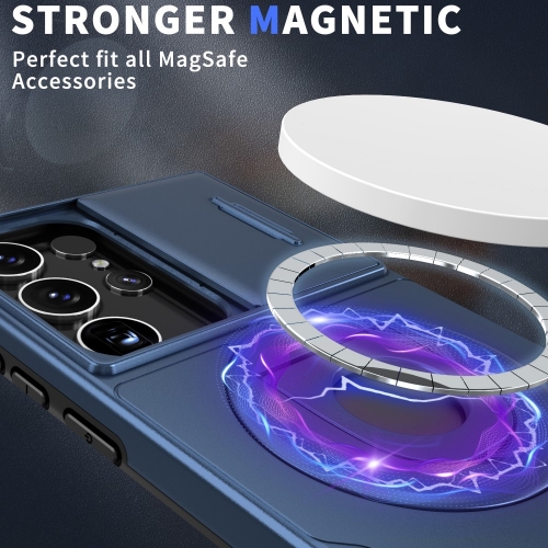 Удароустойчив калъф MagSF Magnet за Samsung Galaxy S23 Ultra, Син