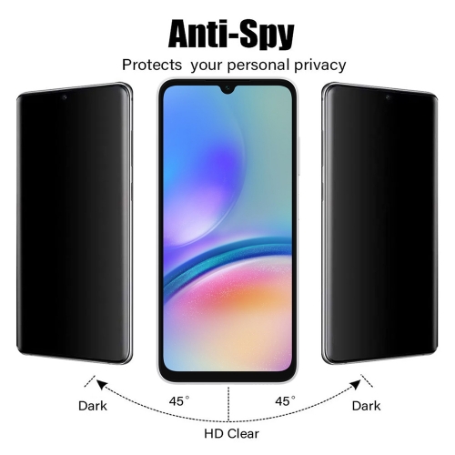 Стъклен Протектор 5D Full Clue PRIVACY за Samsung Galaxy A05s, Черен