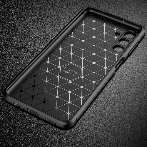 Силиконов Гръб Carbon Fiber Texture за Samsung Galaxy A15, Черен
