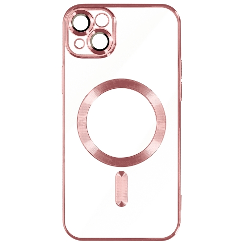 Силиконов калъф Luxury MagSF за iPhone 15 Plus, Розов