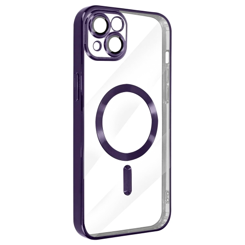 Силиконов калъф Luxury MagSF за iPhone 15, Лилав