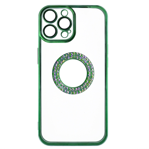 Силиконов калъф Diamond за iPhone 14 Pro Max, Зелен