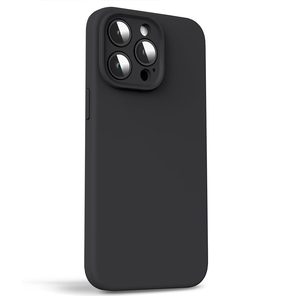 Силиконов калъф LUX Silicone за iPhone 13 Pro Max, Черен