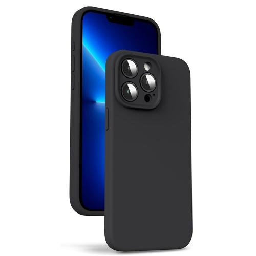 Силиконов калъф LUX Silicone за iPhone 13 Pro Max, Черен