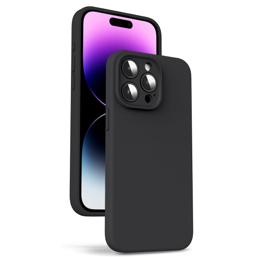 Силиконов калъф LUX Silicone за iPhone 14 Pro, Черен