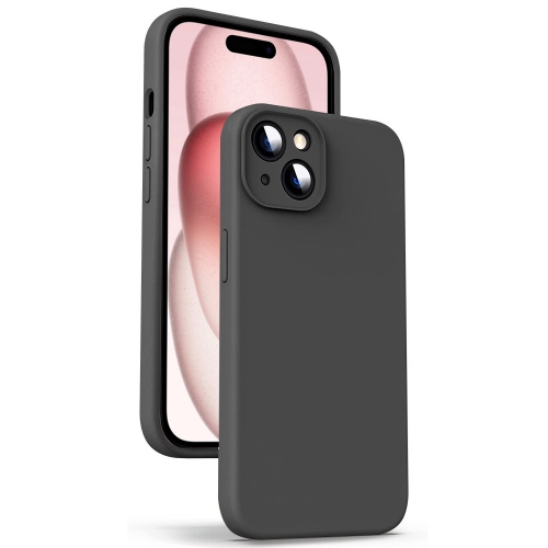 Силиконов калъф LUX Silicone за iPhone 15 Plus, Черен