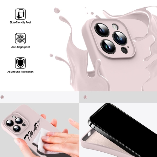 Силиконов калъф LUX Silicone за iPhone 14 Pro, Розов