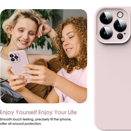 Силиконов калъф LUX Silicone за iPhone 14 Pro, Розов