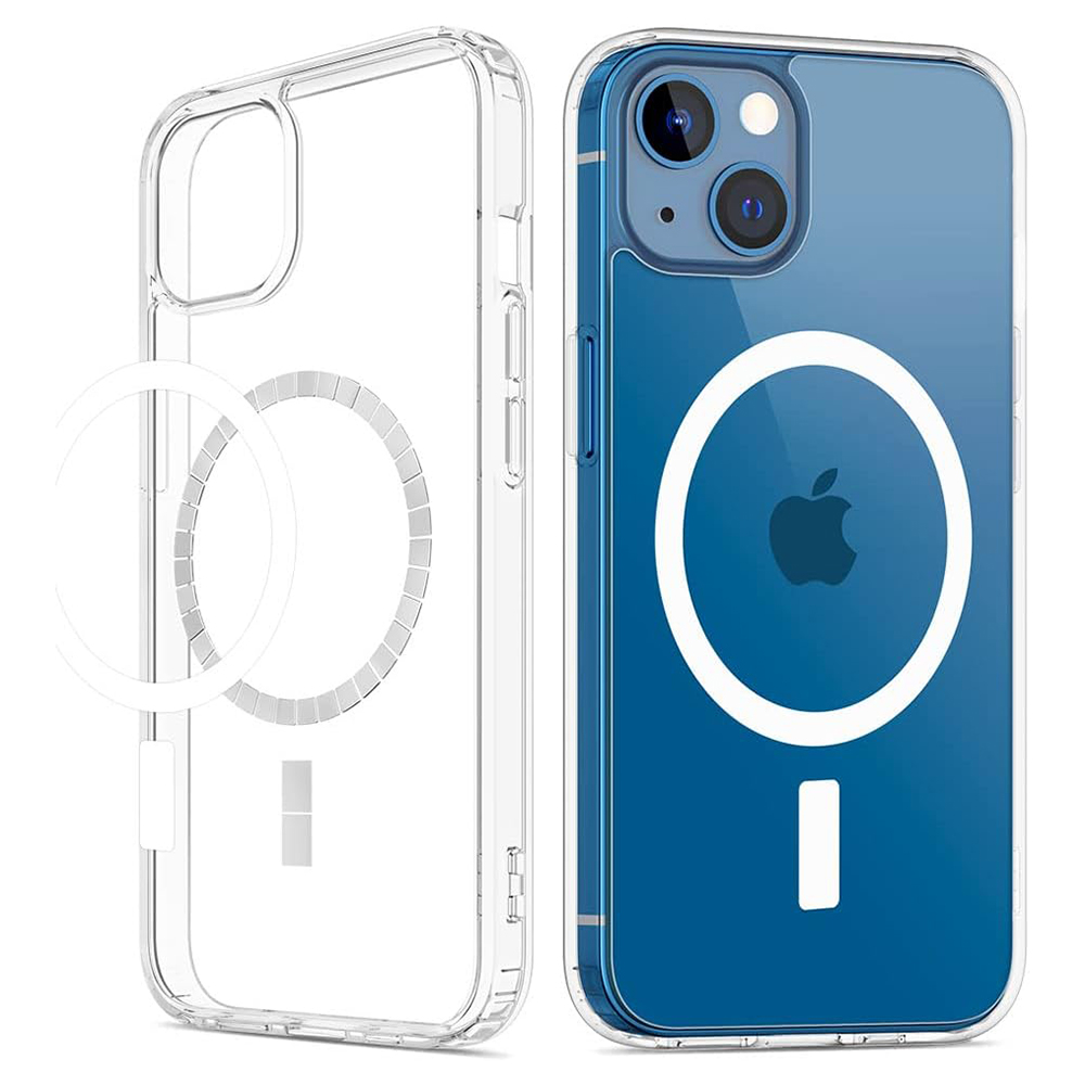 Удароустойчив калъф MagSF IPhone 13, Прозрачен