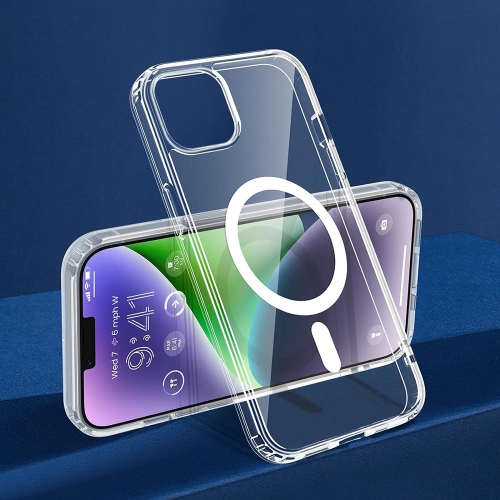 Удароустойчив калъф MagSF IPhone 13, Прозрачен