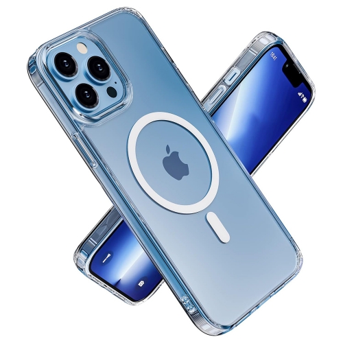 Удароустойчив калъф MagSF за iPhone 13 Pro, Прозрачен