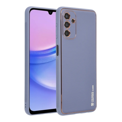 Удароустойчив калъф LEATHER за Samsung Galaxy A15, Син