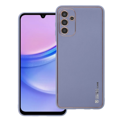 Удароустойчив калъф LEATHER за Samsung Galaxy A15, Син