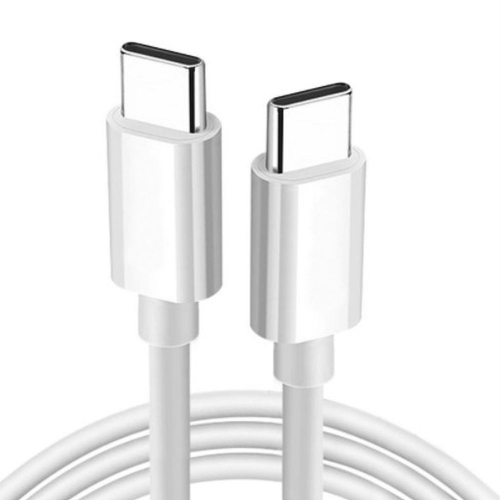 Кабел OBAL-ME Fast Charge от USB-C към USB-C, 1m, Бял