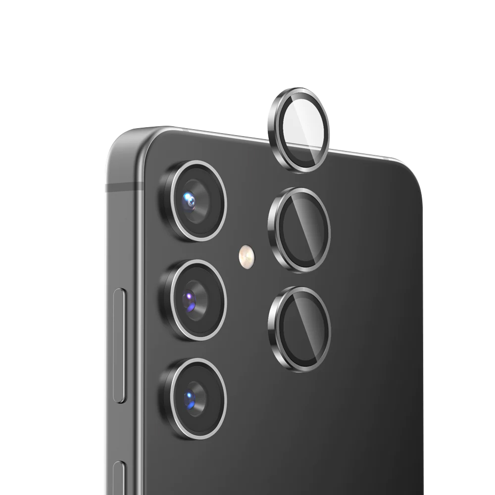 Стъклен Протектор HOFI Camring Pro Plus за камерата на Samsung Galaxy S24, Черен