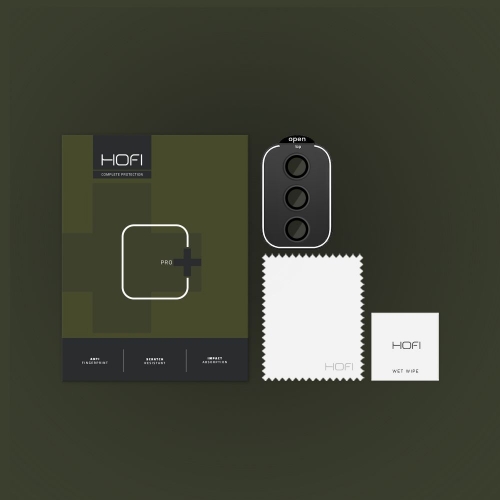 Стъклен Протектор HOFI Camring Pro Plus за камерата на Samsung Galaxy S24, Черен