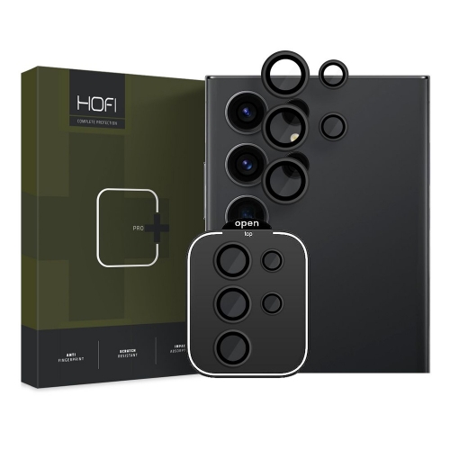 Стъклен Протектор HOFI Camring Pro Plus за камерата на Samsung Galaxy S24 Ultra, Черен