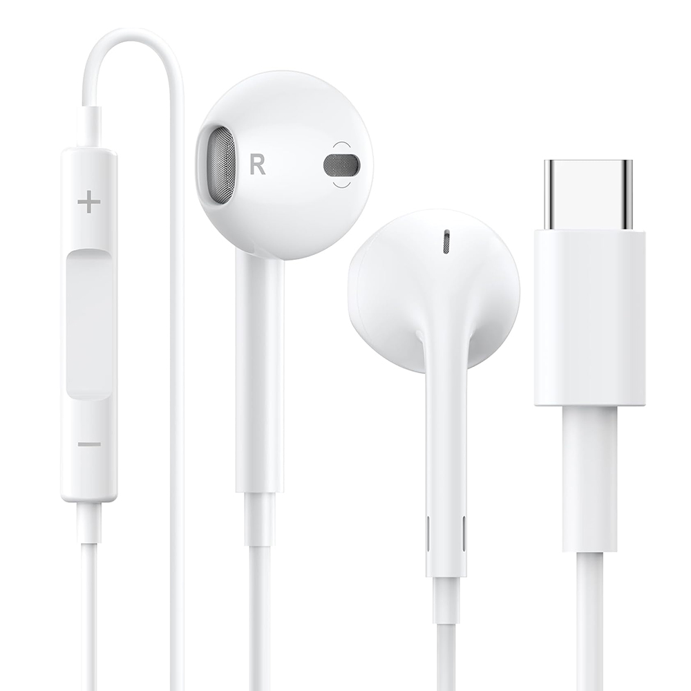 Phone EarPods USB-C Audio Stereo HF, MTJY3ZM A, Бял, Bulk