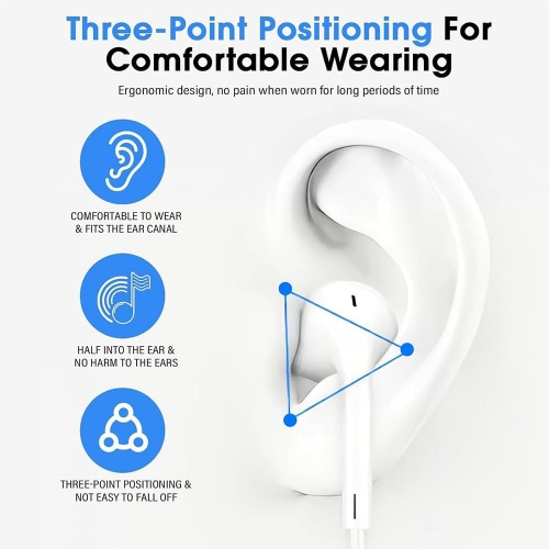 Phone EarPods USB-C Audio Stereo HF, MTJY3ZM A, Бял, Bulk