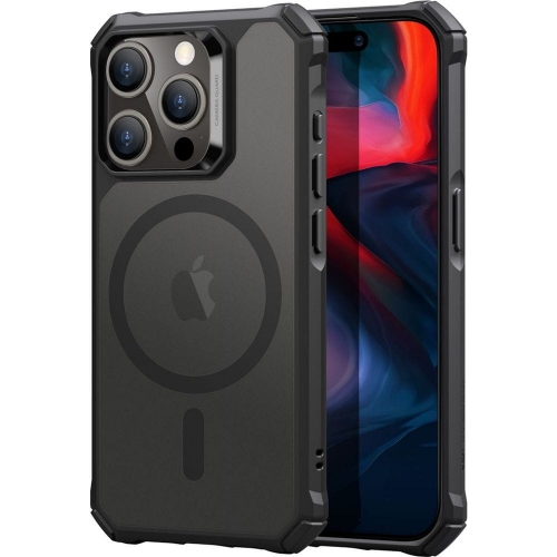 Удароустойчив калъф ESR Air Armor Halolock MagSafe за iPhone 15 Pro, Черен