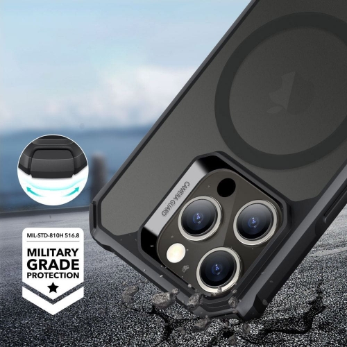 Удароустойчив калъф ESR Air Armor Halolock MagSafe за iPhone 15 Pro, Черен