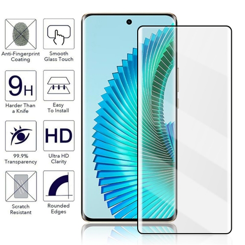 Стъклен протектор Full Glue за Honor Magic6 Lite, Черен