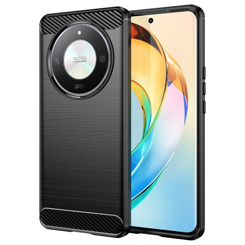 Силиконов калъф Carbon за Honor Magic6 Lite, Черен