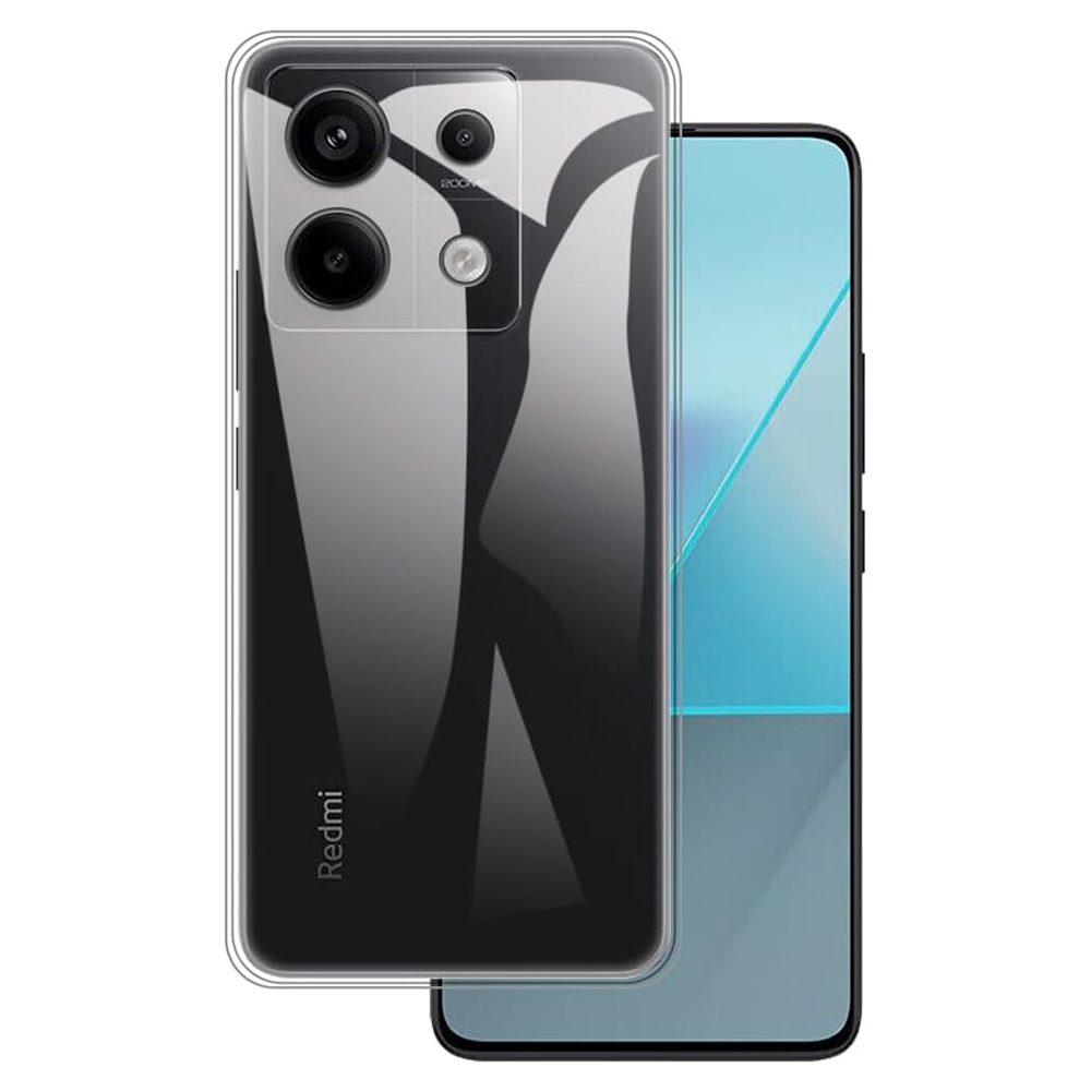 Силиконов калъф Techsuit за Xiaomi Redmi Note 13 Pro 5G / Poco X6, Прозрачен