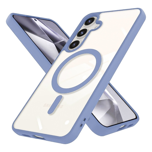 Удароустойчив калъф Acrylic Color MagSF за Samsung Galaxy S24 Plus, Светло син