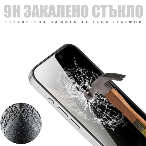 Стъклен Протектор PRIVACY за iPhone 15 Plus, 5D Full Glue, Черен