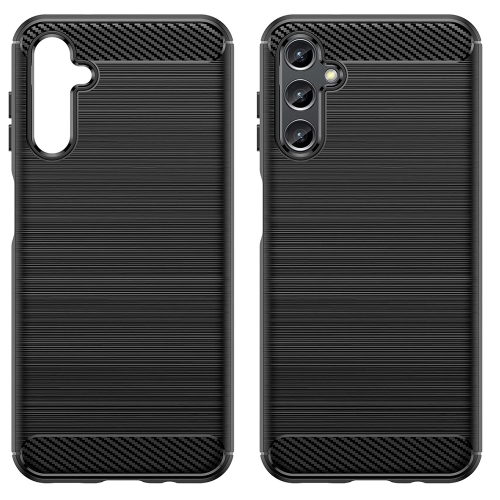 Силиконов Калъф Carbon Fibre Brushed за Samsung Galaxy A25 5G, Черен