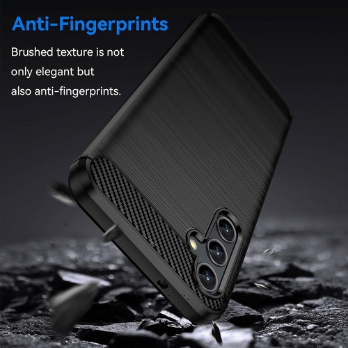 Силиконов Калъф Carbon Fibre Brushed за Samsung Galaxy A25 5G, Черен