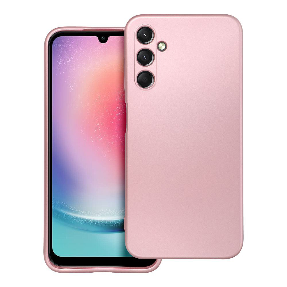 Силиконов калъф METALLIC за Samsung Galaxy A25, Розов