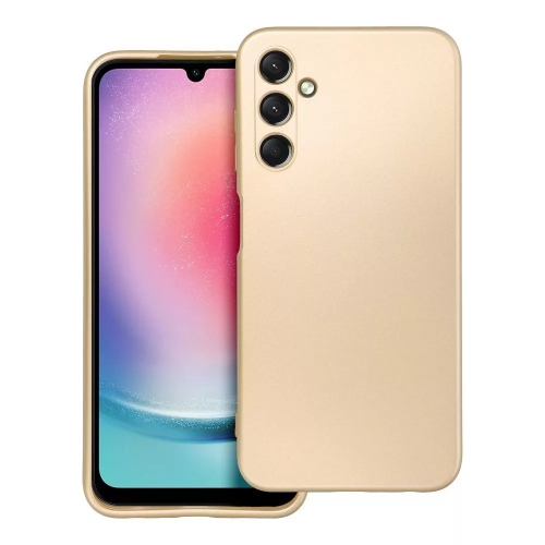 Силиконов калъф METALLIC за Samsung Galaxy A25, Златист