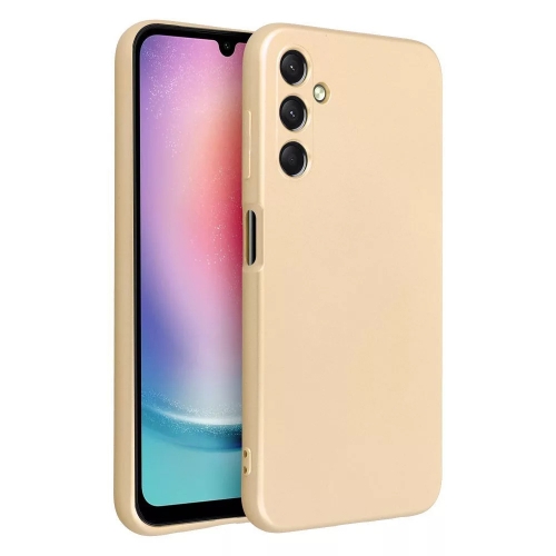 Силиконов калъф METALLIC за Samsung Galaxy A25, Златист