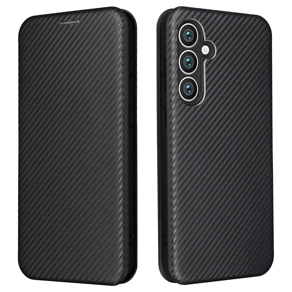 Калъф Тефтер Enviro Fiber за Samsung Galaxy S23 FE, Черен