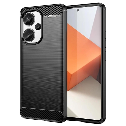 Силиконов Калъф Techsuit Carbon Fibre Brushed за Xiaomi Redmi Note 13 Pro Plus 5G, Черен